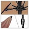 California Umbrella 9' Bronze Aluminum Market Patio Umbrella, Sunbrella Tuscan 194061337073 - alternate 2